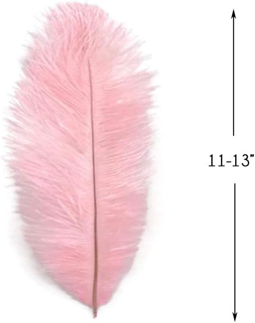 1/2 lb. - 14-17" Baby Pink Ostrich Large Body Drab Wholesale Feathers (Bulk)