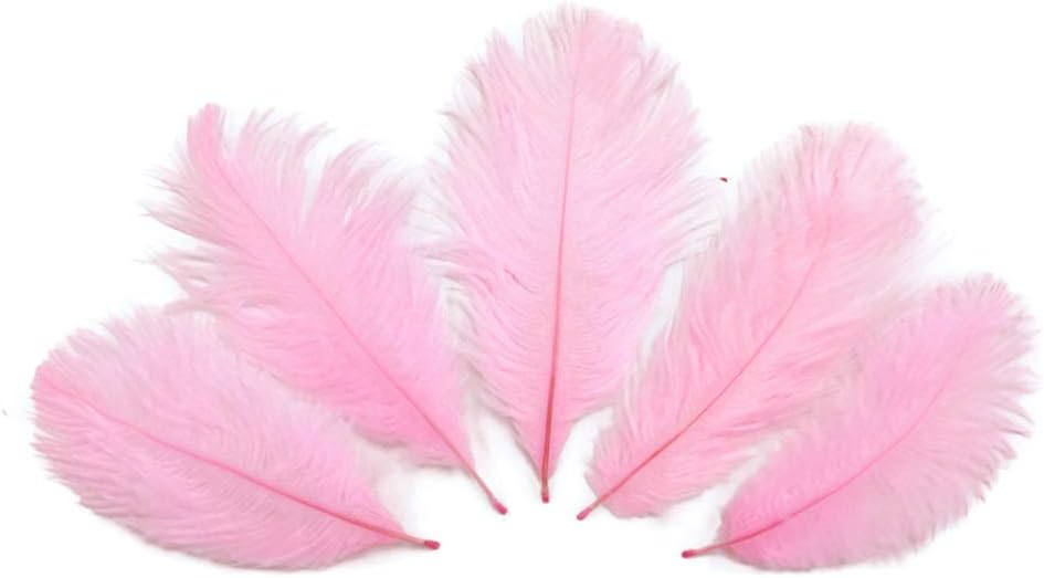 1 Pack - Light Pink Ostrich Small Confetti Feathers 0.3 Oz