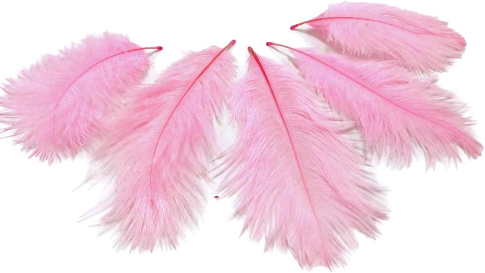1 Pack - Light Pink Ostrich Small Confetti Feathers 0.3 Oz