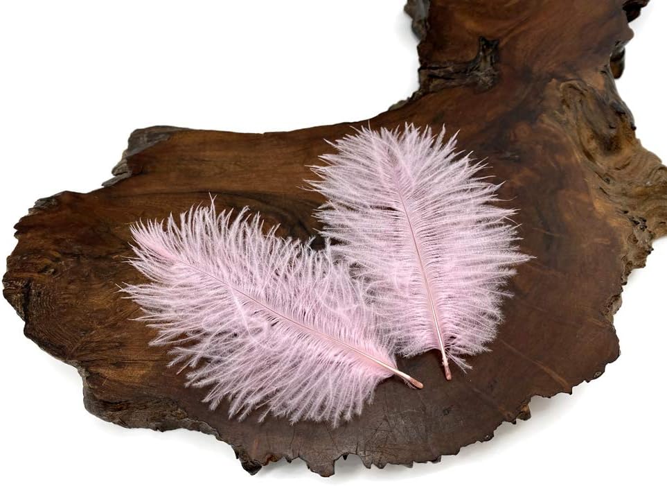 1 Pack - Light Pink Ostrich Small Confetti Feathers 0.3 Oz