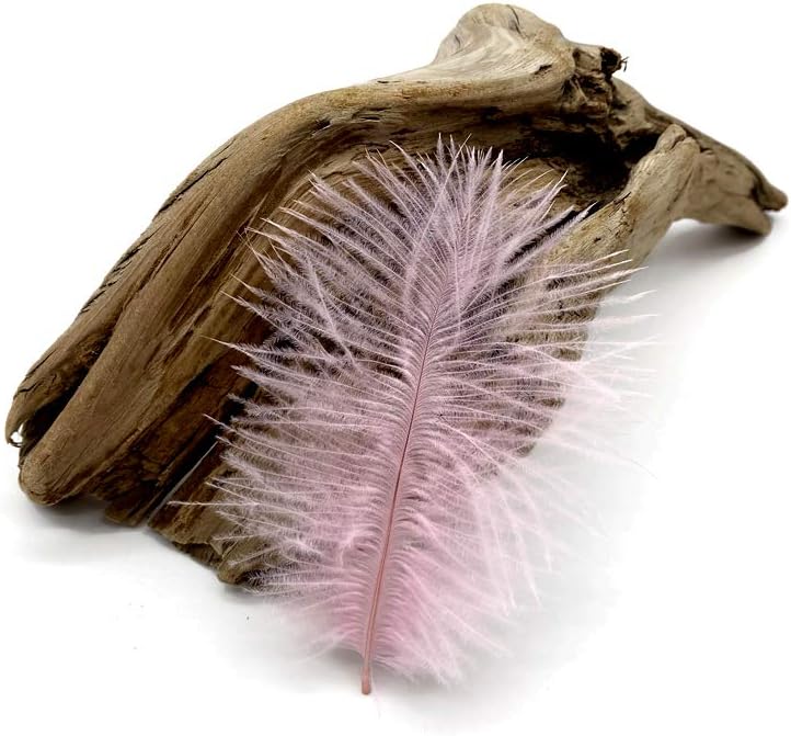 Wholesale Pack - Light Pink Ostrich Small Confetti Feathers (Bulk)