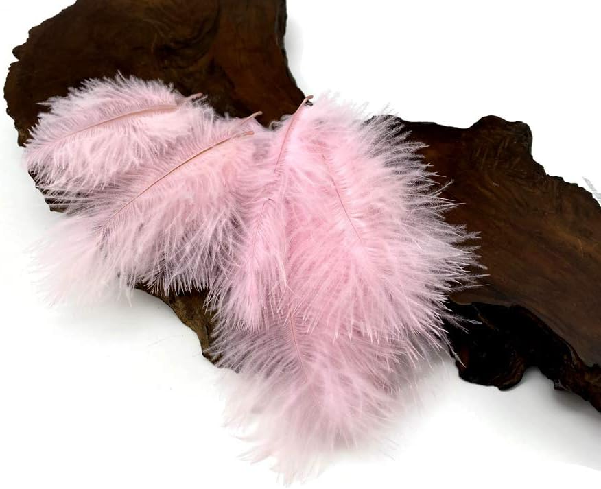 1 Pack - Light Pink Ostrich Small Confetti Feathers 0.3 Oz