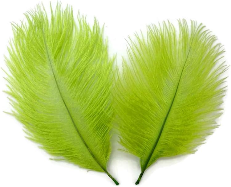 Wholesale Pack - Lime Green Ostrich Small Confetti Feathers (Bulk)