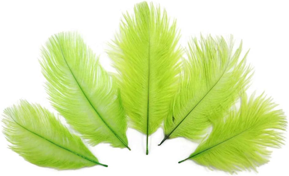 Wholesale Pack - Lime Green Ostrich Small Confetti Feathers (Bulk)
