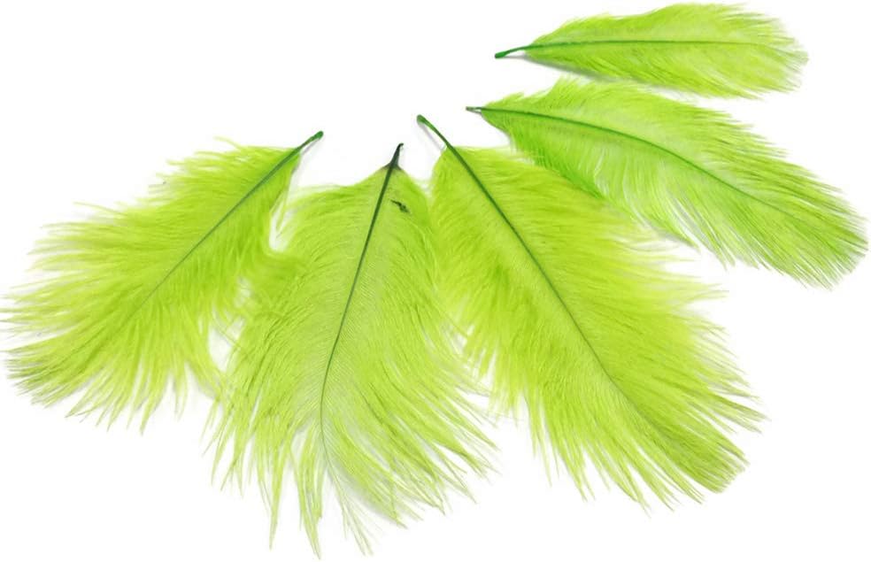 Wholesale Pack - Lime Green Ostrich Small Confetti Feathers (Bulk)