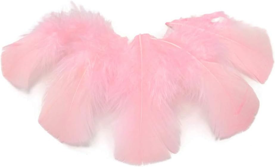 1/4 lbs. - Light Pink Turkey T-Base Plumage Wholesale Feathers (Bulk)