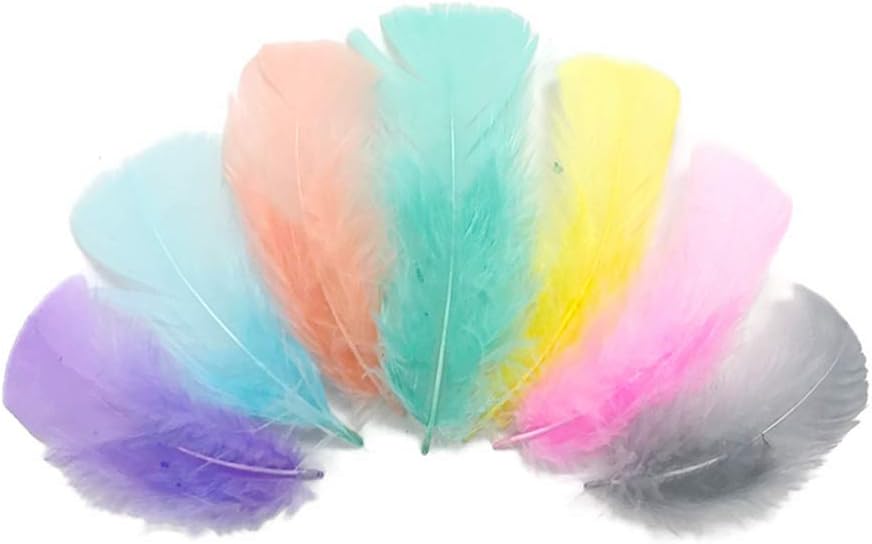 1 Pack - Aqua Green Dyed Turkey T-Base triangle Body Plumage Feathers 0.50 Oz.