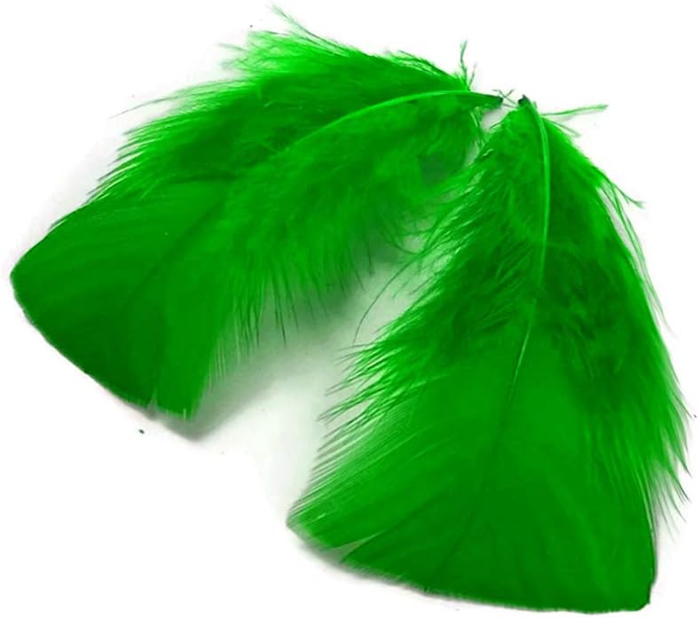1/4 lbs. - Kelly  Green Turkey T-Base Plumage Wholesale Feathers (Bulk)