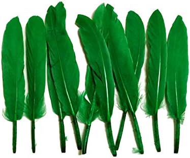 1/4 Lb. - Kelly Green Dyed Duck Cochettes Loose Wing Quill Wholesale Feather (Bulk)