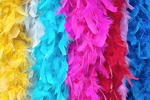 2 Yards - Yellow Heavy Weight Chandelle Feather Boa | 80 Gram