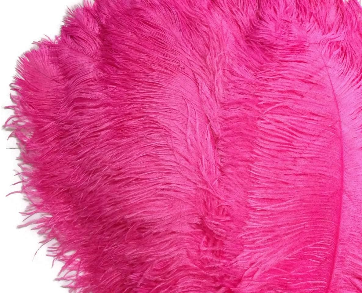 1/2 Lb. - 18-24" Hot Pink Large Ostrich Wing Plume Wholesale Feathers (Bulk)