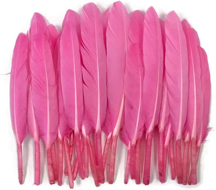 1/4 Lb. - Candy Pink Dyed Duck Cochettes Loose Wing Quill Wholesale Feather (Bulk)