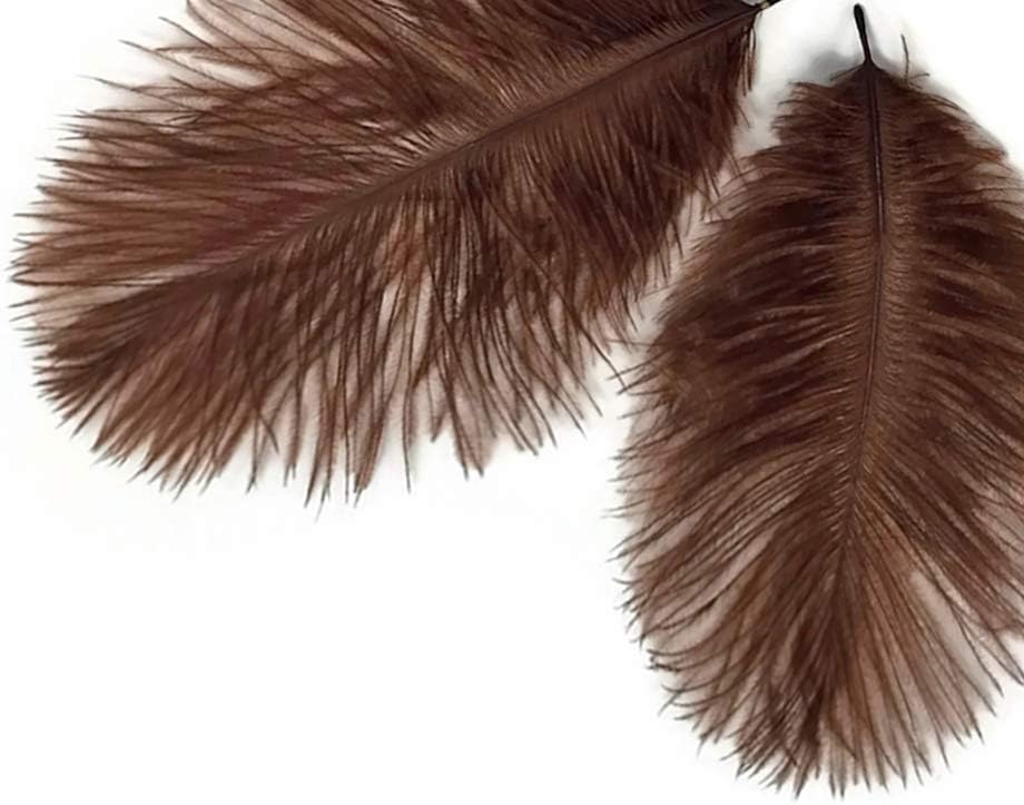 1 Pack - Brown Ostrich Small Confetti Feathers 0.3 Oz