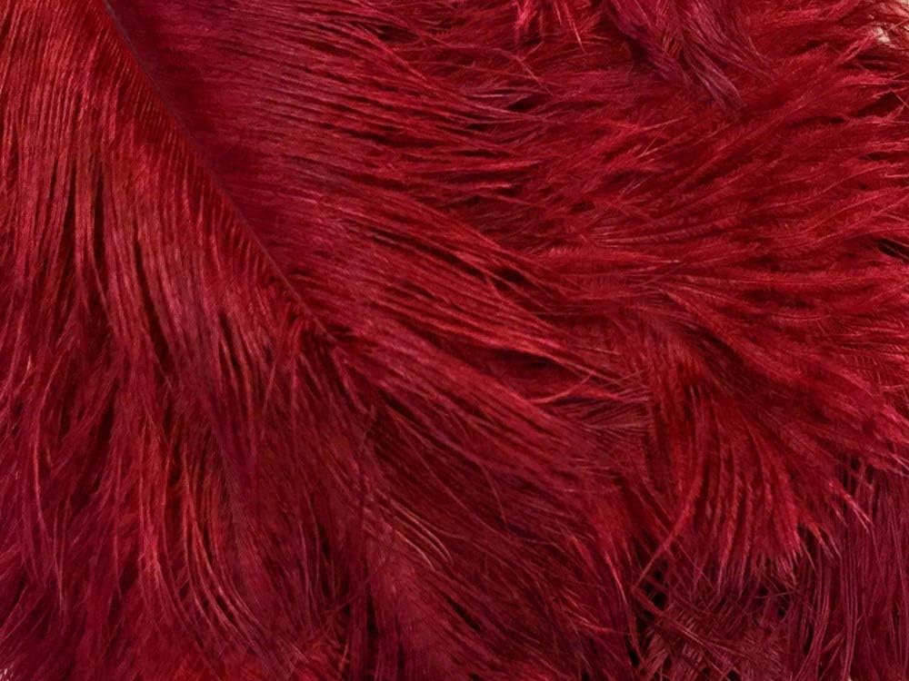 100 Pieces - 8-10" Burgundy Ostrich Dyed Drab Body Wholesale Feathers (Bulk)