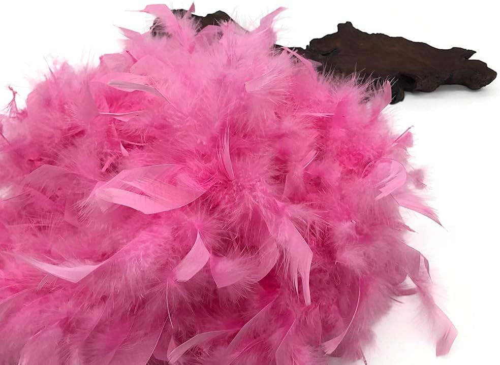 2 Yards - Candy Pink Heavy Weight Chandelle Feather Boa | 80 Gram