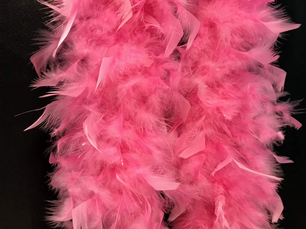 2 Yards - Candy Pink Heavy Weight Chandelle Feather Boa | 80 Gram