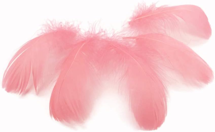 1/4 Lb - 2-3" Coral Goose Coquille Loose Wholesale Feathers (Bulk)