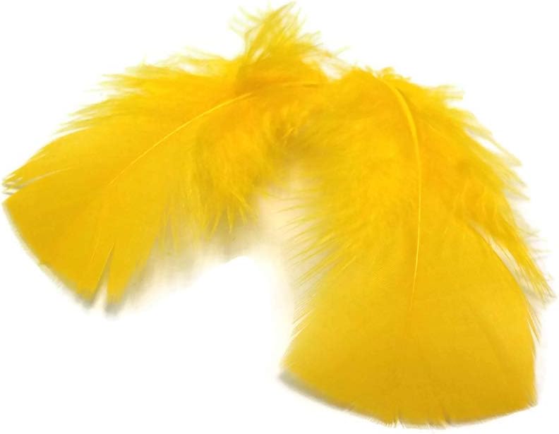 1 Pack - Golden Yellow Turkey T-Base Plumage Feathers 0.50 Oz.