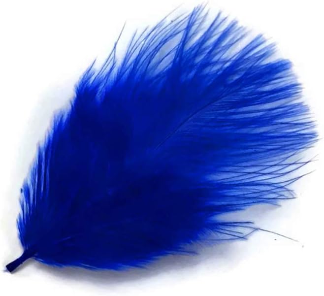 1/4 Lb - Royal Blue Turkey Marabou Short Down Fluffy Loose Wholesale Feathers (Bulk)