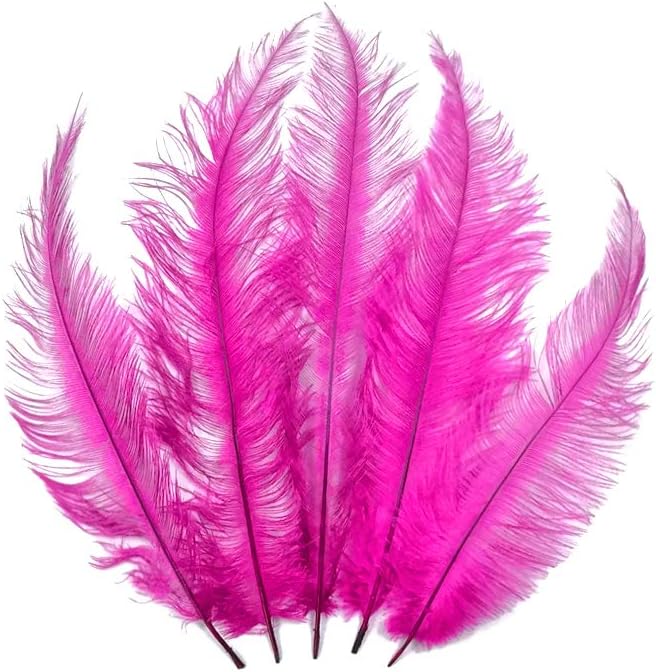 1/2 Lb. - Hot Pink Mini Spads Ostrich Wholesale Chick Body Feathers (Bulk)