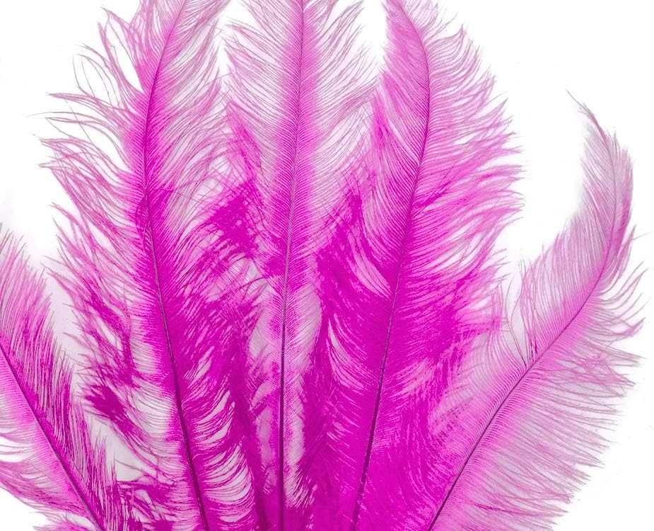1/2 Lb. - Hot Pink Mini Spads Ostrich Wholesale Chick Body Feathers (Bulk)