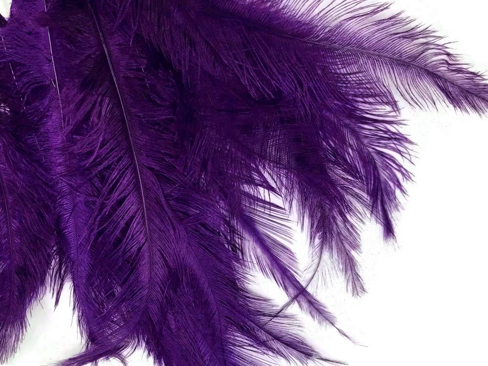 1/2 Lb. - Purple Mini Spads Ostrich Wholesale Chick Body Feathers (Bulk)
