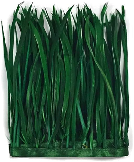 1 Yard - Hunter Green Goose Biots Stripped Wing Wholesale Feather Trim