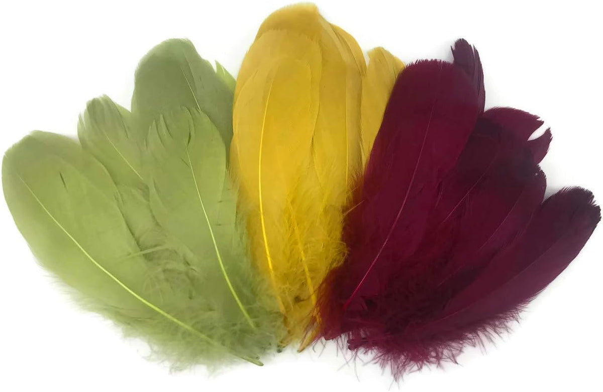 1 Pack - Antique Gold Goose Nagoire Loose Feather - 0.25 Oz