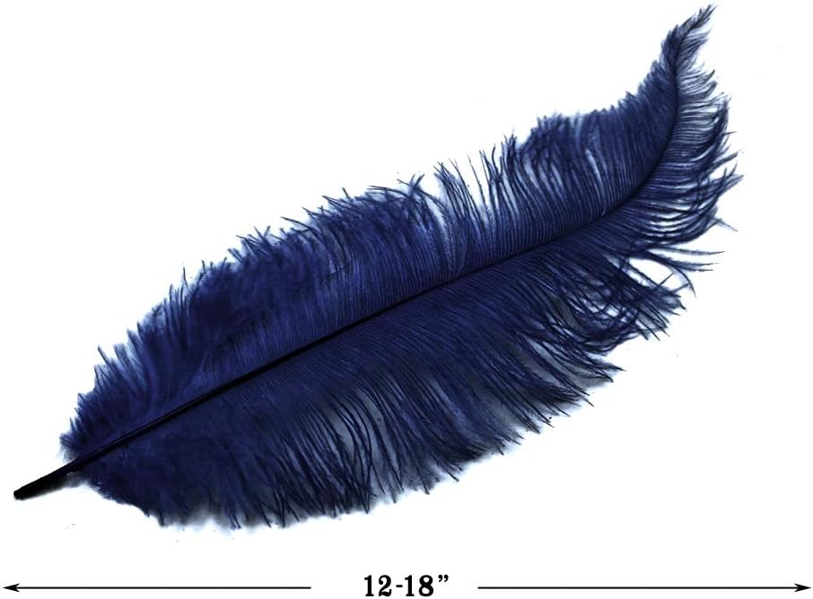1/2 Lb. - Navy Blue Mini Spads Ostrich Wholesale Chick Body Feathers (Bulk)