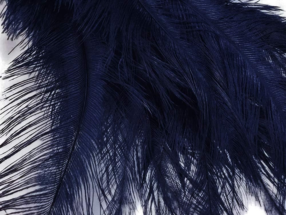 1/2 Lb. - Navy Blue Mini Spads Ostrich Wholesale Chick Body Feathers (Bulk)