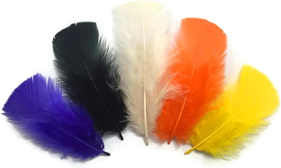 1/4 lbs. - Halloween Mix Turkey T-Base Plumage Wholesale Feathers (Bulk)