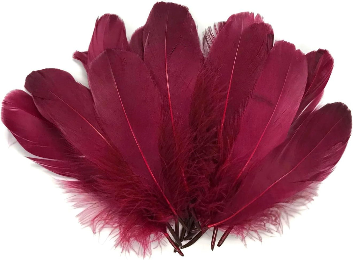 1/4 lbs. - Claret Goose Nagoire Wholesale Feathers (Bulk)