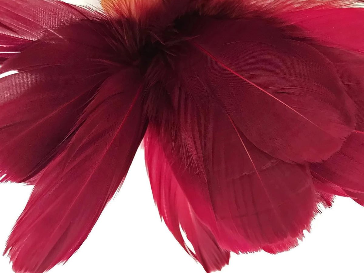 1/4 lbs. - Claret Goose Nagoire Wholesale Feathers (Bulk)
