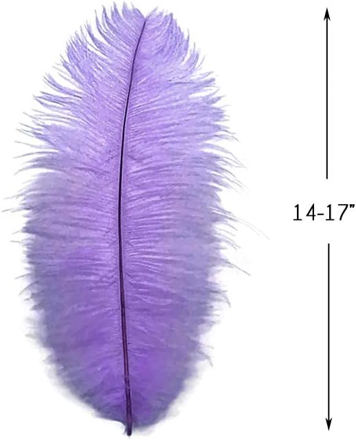 1/2 lb. - 14-17" Lavender Ostrich Large Body Drab Wholesale Feathers (Bulk)