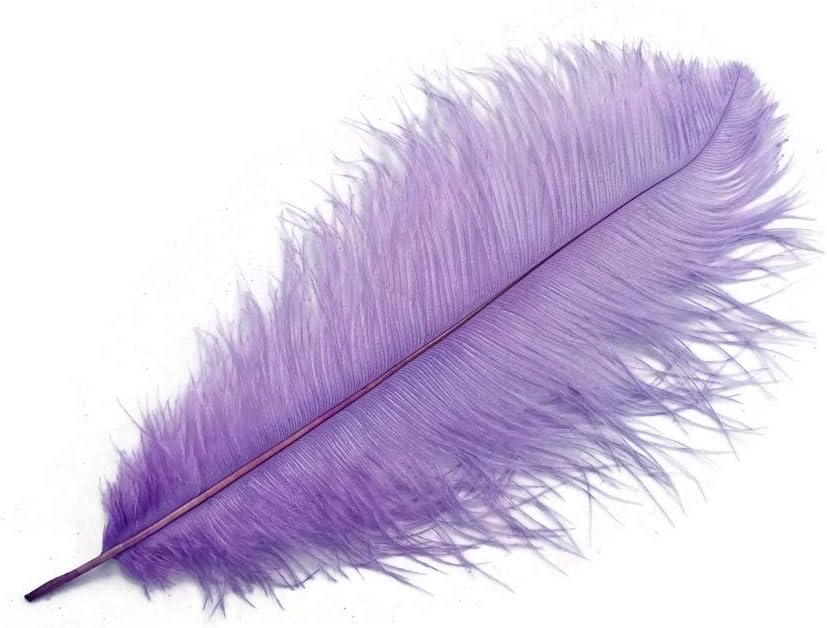 1/2 lb. - 14-17" Lavender Ostrich Large Body Drab Wholesale Feathers (Bulk)