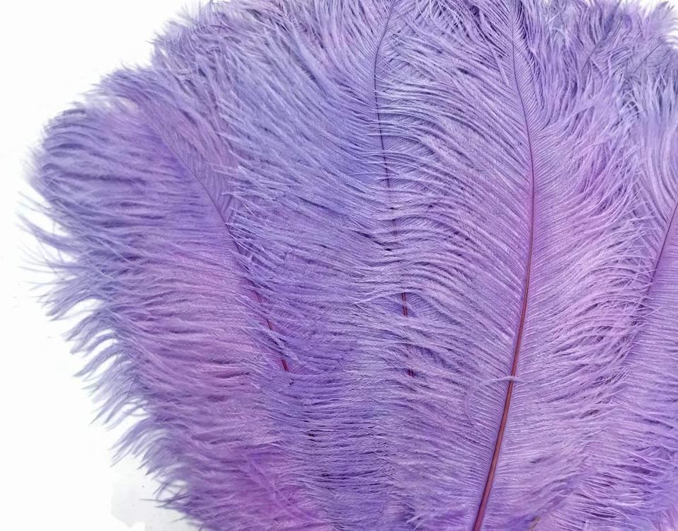 1/2 lb. - 14-17" Lavender Ostrich Large Body Drab Wholesale Feathers (Bulk)