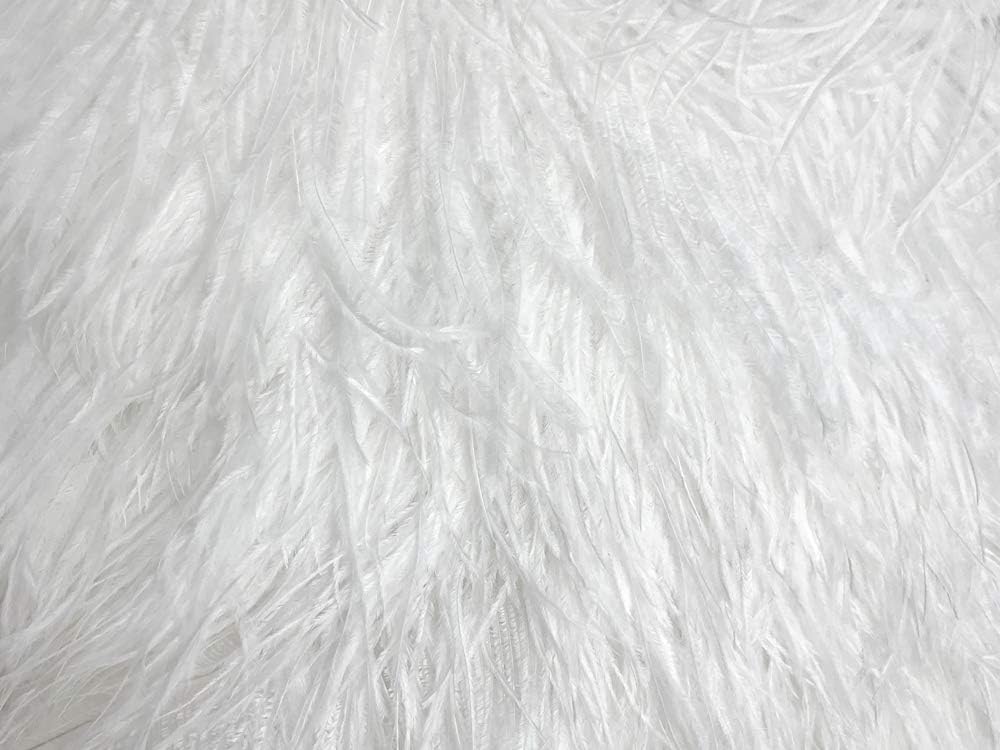 50 Pieces - 12-16" Snow White Ostrich Tail Centerpiece Costume Wholesale Feathers (Bulk)