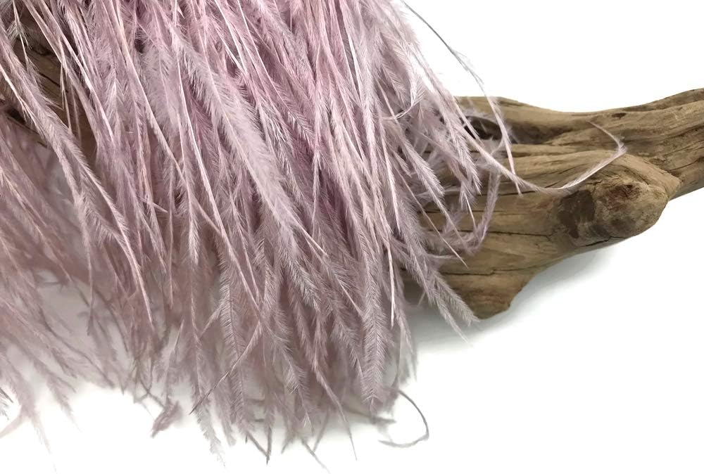 10 Yards - Taupe Ostrich Fringe Trim Wholesale Feather (Bulk)