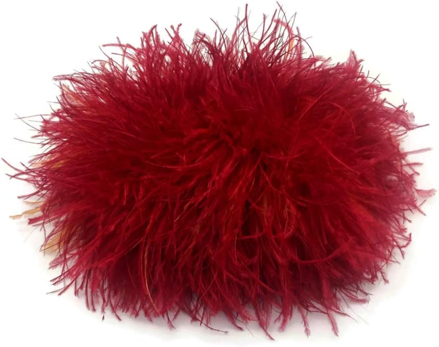 10 Yard - Sunset Orange Ombre Ostrich Fringe Trim Wholesale Feather (Bulk)
