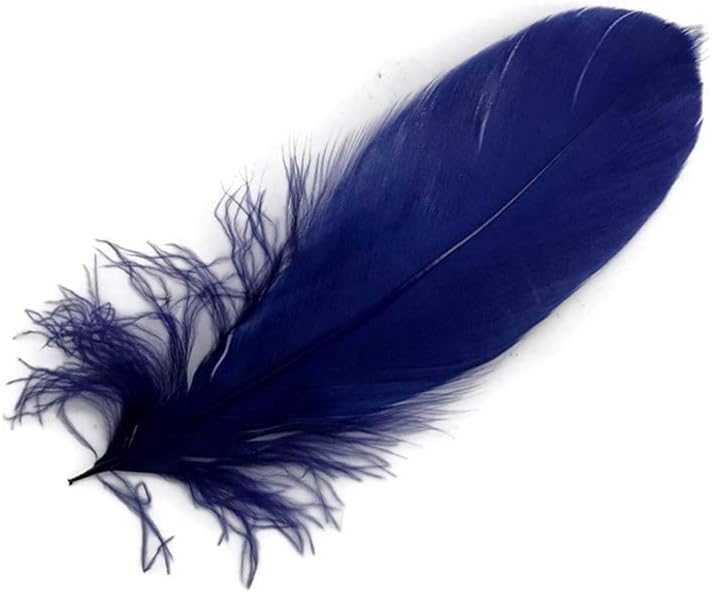 1 Pack - Navy Blue Goose Nagoire Loose Feather - 0.25 Oz