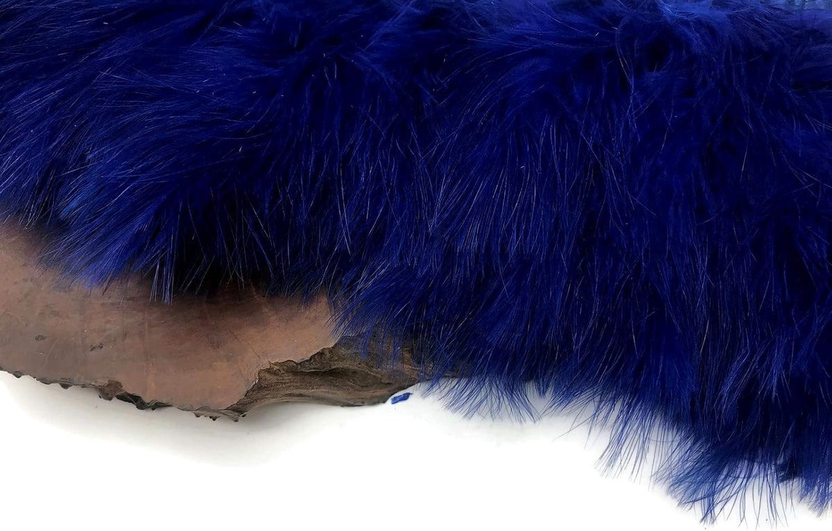 1 Yard - Navy Blue Marabou Turkey Fluff Feather Fringe Trim