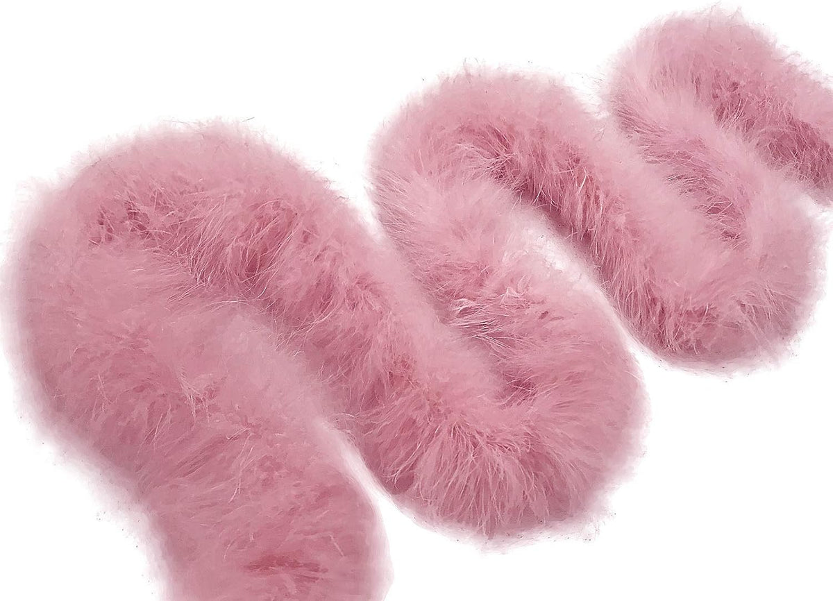 2 Yards - Taupe Turkey Medium Weight Marabou Feather Boa 25 Gram