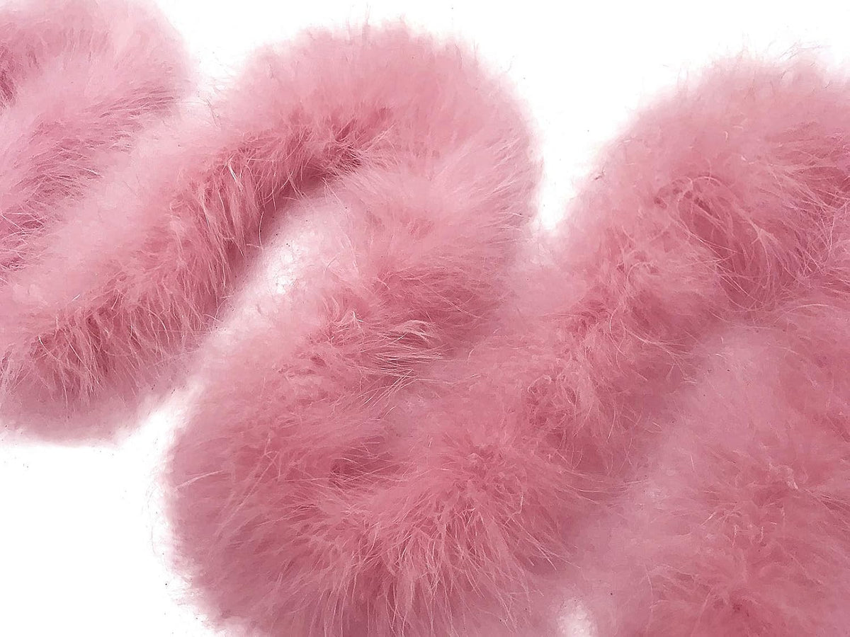 2 Yards - Taupe Turkey Medium Weight Marabou Feather Boa 25 Gram