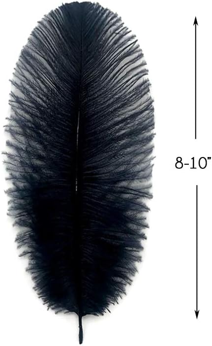 100 Pieces - 8-10" Navy Blue Ostrich Dyed Drab Body Wholesale Feathers (Bulk)