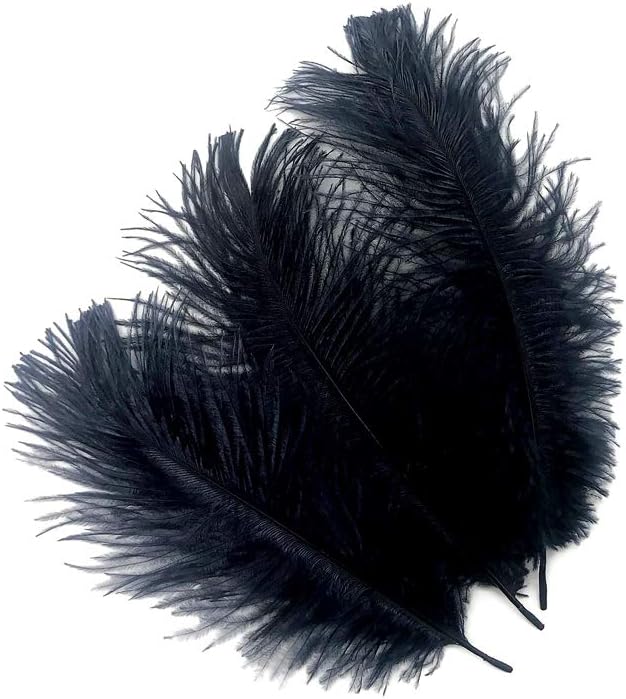 100 Pieces - 8-10" Navy Blue Ostrich Dyed Drab Body Wholesale Feathers (Bulk)