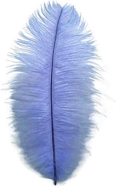 1/2 Lb. - 19-24" Light Blue Ostrich Extra Long Drab Wholesale Feathers (Bulk)