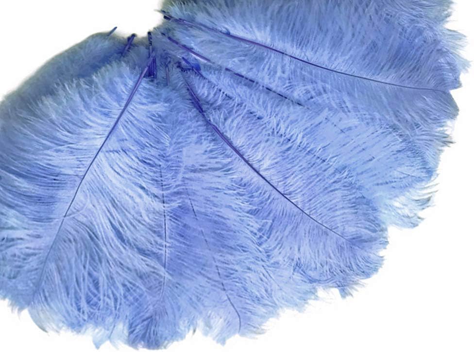 1/2 Lb. - 19-24" Light Blue Ostrich Extra Long Drab Wholesale Feathers (Bulk)