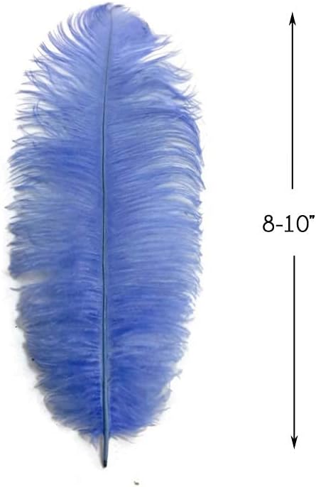 1/2 Lb. - 19-24" Light Blue Ostrich Extra Long Drab Wholesale Feathers (Bulk)
