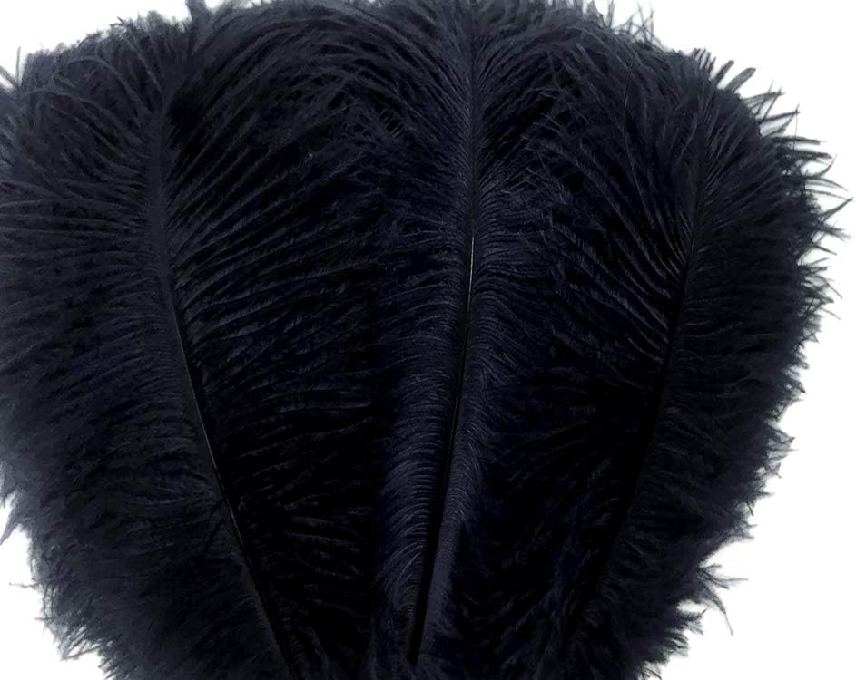 1/2 lb. - 14-17" Navy Blue Ostrich Large Body Drab Wholesale Feathers (Bulk)