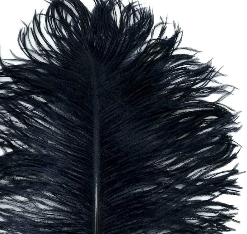 1/2 Lb - 12-16" Navy Blue Ostrich Tail Wholesale Fancy Feathers (Bulk)